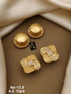 Fancy Micro Ad Tops Gold Earrings Catalog